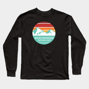 Rocky Mountains National Park Retro Long Sleeve T-Shirt